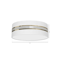 Milagro - Lampa Sufitowa ULTIMO WHITE 3xE27 Ø50cm