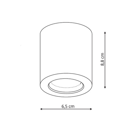 Oprawa natynkowa Faro czarna IP65 LP-6510/1SM BK