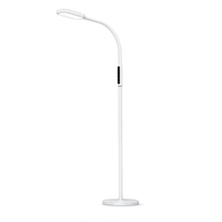 Lampa LED 2w1 podłogowa biurkowa biała 12W 3 barwy VLE-TF07W