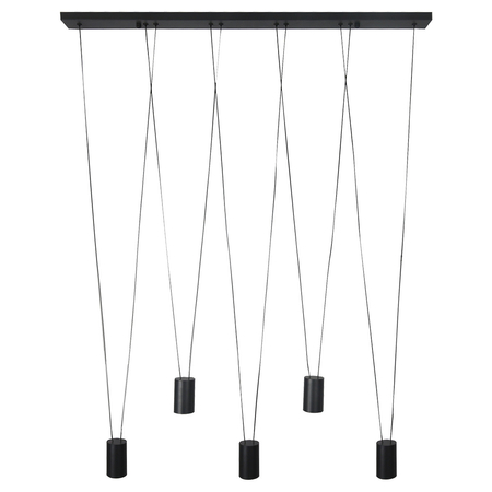 Lampa wisząca Toledo czarna 5xGU10