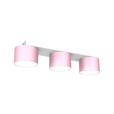 Milagro - Lampa sufitowa DIXIE Pink/White  3xGX53