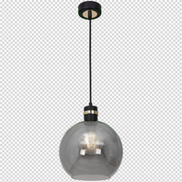 Milagro - Lampa wisząca OMEGA BLACK/GOLD 1xE27
