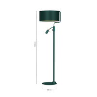 Milagro - Lampa stojąca VERDE GREEN 1xE27 + 1x mini GU10