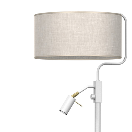 Milagro - Lampa podłogowa LINO BIEL / LEN 1xE27 + 1x mini GU10