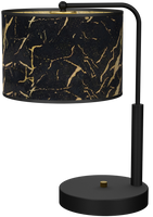 Milagro - Lampka stołowa SENSO Black/Gold 1xE27