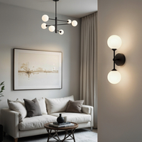 Lampa Dekoracyjna AM201 6xG9 Czarna GARDA