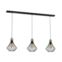 Milagro - Lampa wisząca JEWEL BLACK 3xE27