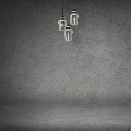 Milagro - Lampa wisząca RICHMOND BLACK / GOLD 3xE27  Koło