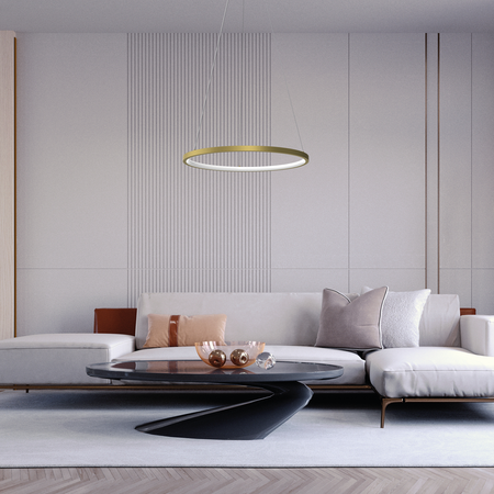 Milagro - Lampa wisząca ROTONDA GOLD 27W LED