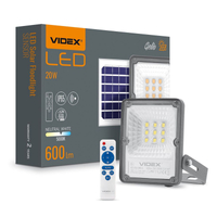 Naświetlacz LED z panelem solarnym 20W pilot czujnik ruchu VLE-FSO-205-S