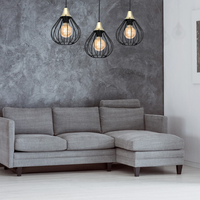 Milagro - Lampa wisząca KANE BLACK 3xE27