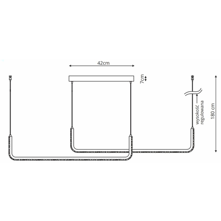 Lampa wisząca Malawi Basic czarna LED CCT