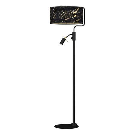 Milagro - Lampa podłogowa SENSO Black/Gold 1xE27 + 1x mini GU10