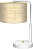 Milagro - Lampa gabinetowa MARSHALL WHITE / RATTAN 1xE27