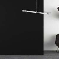 Milagro - Lampa wisząca BASTONE WHITE / CHROME 2xE14