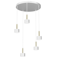 Milagro - Lampa wisząca ARENA WHITE/GOLD 5xGX53