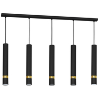 Milagro - Lampa wisząca JOKER BLACK/GOLD 5xGU10