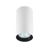 Tuba natynkowa Manacor 13 cm biało - czarna 1xGU10