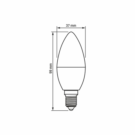 Żarówka LED 4W 380lm 4000K E14 neutralna