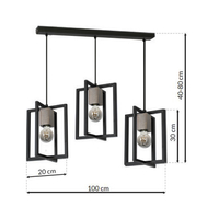 Milagro - Lampa Wisząca Ralph 3xE27