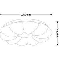 Plafon Lampa Sufitowa Ariva 26cm Biała Złota LED 12W Barwa Neutralna 4000K