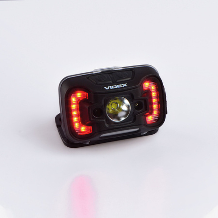 Latarka czołowa LED 5W + COB IP65 czujnik ruchu  VLF-H025C