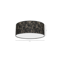 Milagro - Lampa Sufitowa SATINO GOLD 2xE27 Ø40cm