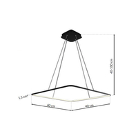Milagro - LAMPA WISZĄCA NIX BLACK 25W LED
