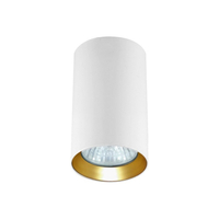 Tuba natynkowa Manacor 9 cm biało - złote 1xGU10