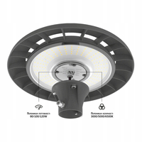 Lampa Uliczna LED Latarnia Okrągła Videx 16800 Lumenów 120W 3 Barwy Światła, IP65 VL-SLP01-120B