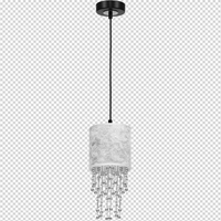 Milagro - Lampa wisząca ALMERIA SILVER/BLACK 1xE27