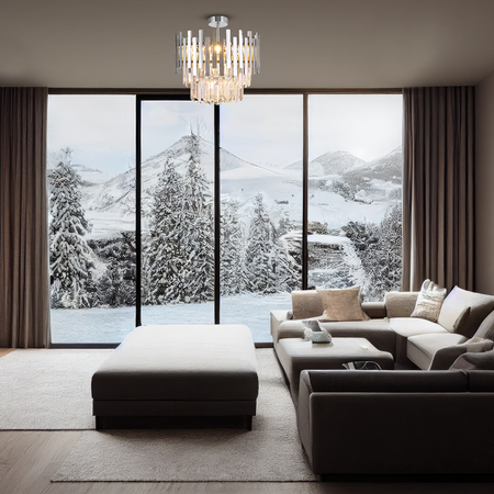 Milagro - Lampa sufitowa ASPEN CHROME 6xE14