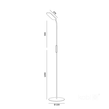 Lampa podłogowa LED TEILO 10W 3CCT LED2B