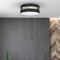 Milagro - Lampa Sufitowa ULTIMO BLACK 3xE27 Ø50cm