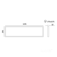 Panel LED CAPRI G2 25-36- 40W 30x120 3CCT IP44 Kobi Pro