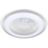 Milagro - Plafoniera LED ZONDA SILVER 48W z wentylatorem