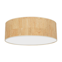 Milagro - Lampa sufitowa CORK White/Cork 3xE27  Ø60cm
