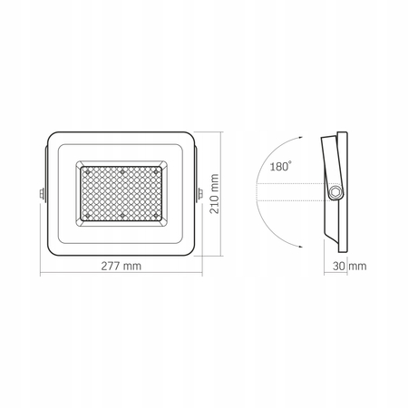 Naświetlacz LED biały halogen 5000K 9000lm 100W