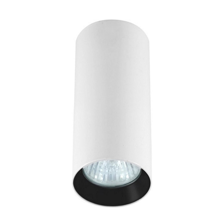 Tuba natynkowa Manacor 17 cm biało - czarne 1xGU10