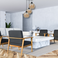 Milagro - Lampa wisząca SOFIA AMBER 3xE27
