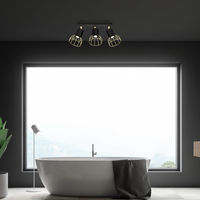 Milagro - Lampa sufitowa DANTE Black/Gold 3x mini GU10