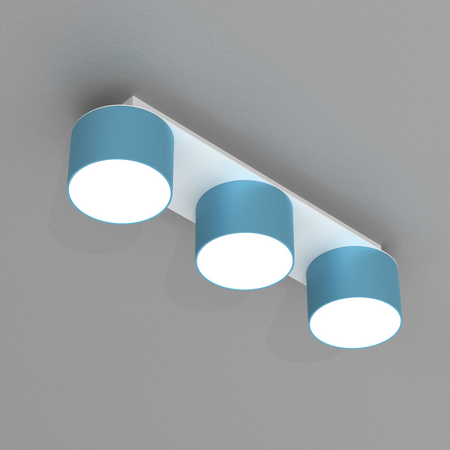 Milagro - Lampa sufitowa DIXIE Blue/White 3xGX53
