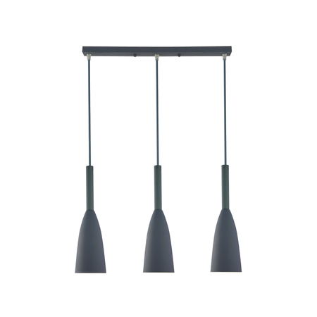Lampa wisząca Solin 3 szara 3xE27