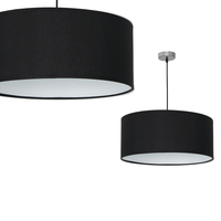 Milagro - Lampa wisząca CASINO BLACK/CHROME 1xE27