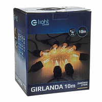 GIRLANDA 10 METRÓW Z ŻARÓWKĄ FILAMENTOWĄ 10x1,5W