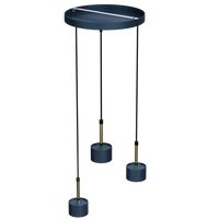 Milagro - Lampa wisząca ARENA BLUE/GOLD 3xGX53