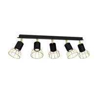 Milagro - Lampa sufitowa DANTE Black/Gold 5x mini GU10