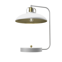 Milagro - Lampka biurkowa FELIX WHITE/GOLD 1xE27