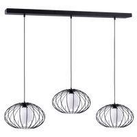 Milagro - Lampa Wisząca KRONOS BLACK 3xE14
