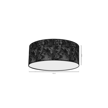 Milagro - Lampa Sufitowa SATINO SILVER 2xE27 Ø40cm